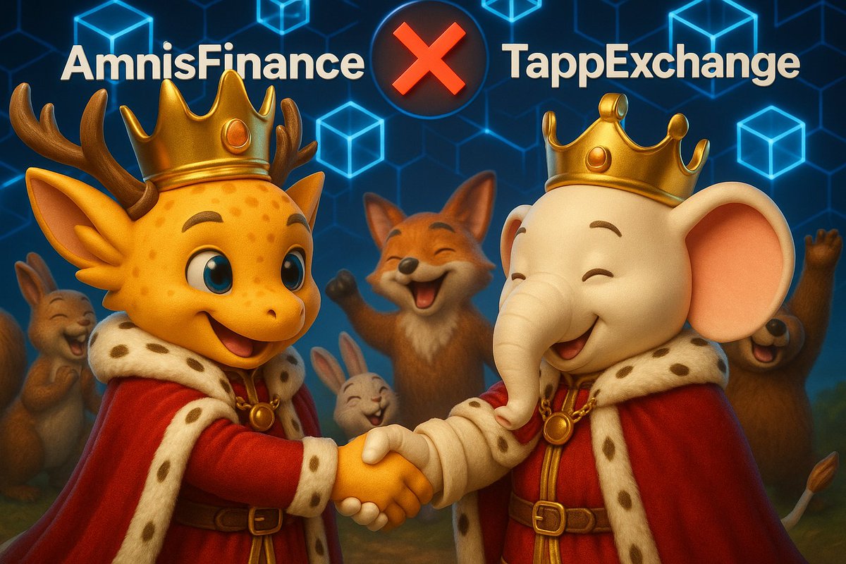 SoFa (@jarat06) on Twitter photo 👑🤝 DeFi Partners!
AmnisFinance and TappExchange join hands as the kings of the crypto world to create a new financial world together! 🌐✨
<a href="/AmnisFinance/">Amnis Finance</a>
<a href="/TappExchange/">Tapp Exchange</a>
#AmnisxTapp 👑🤝 DeFi Partners!
AmnisFinance and TappExchange join hands as the kings of the crypto world to create a new financial world together! 🌐✨
<a href="/AmnisFinance/">Amnis Finance</a>
<a href="/TappExchange/">Tapp Exchange</a>
#AmnisxTapp