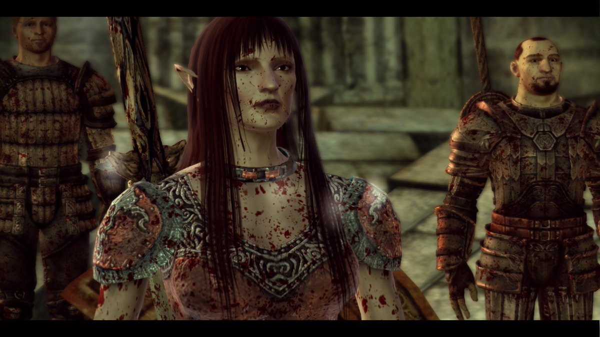 purinworm's tweet image. started playing dao, this is my perfect angel princess huahele whos hates every man except alistair bc hes basically a woman and makes out with leliana