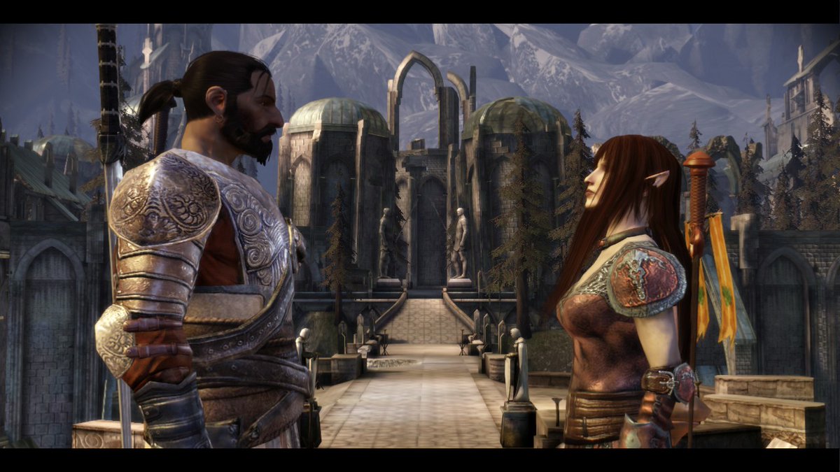 purinworm's tweet image. started playing dao, this is my perfect angel princess huahele whos hates every man except alistair bc hes basically a woman and makes out with leliana