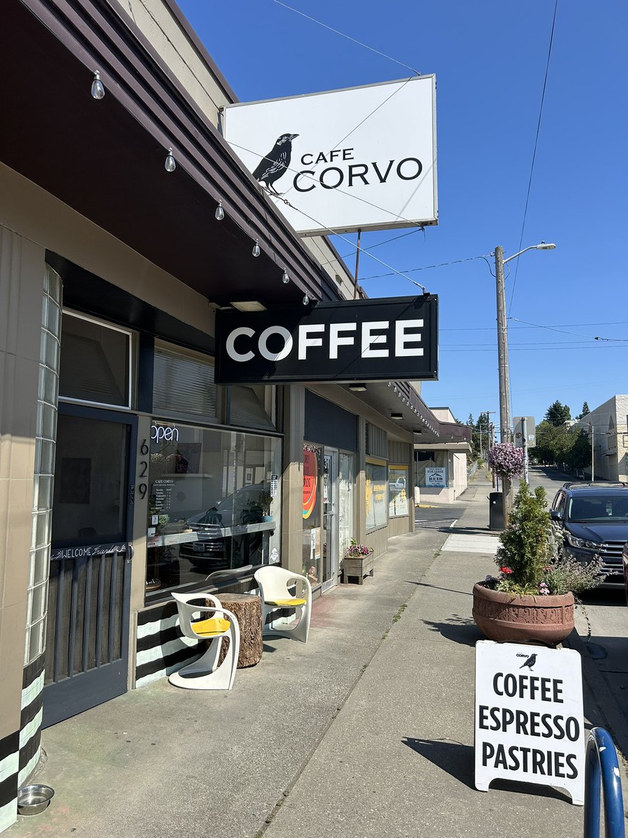 Always a great day for Cafe Corvo ☕️✌️