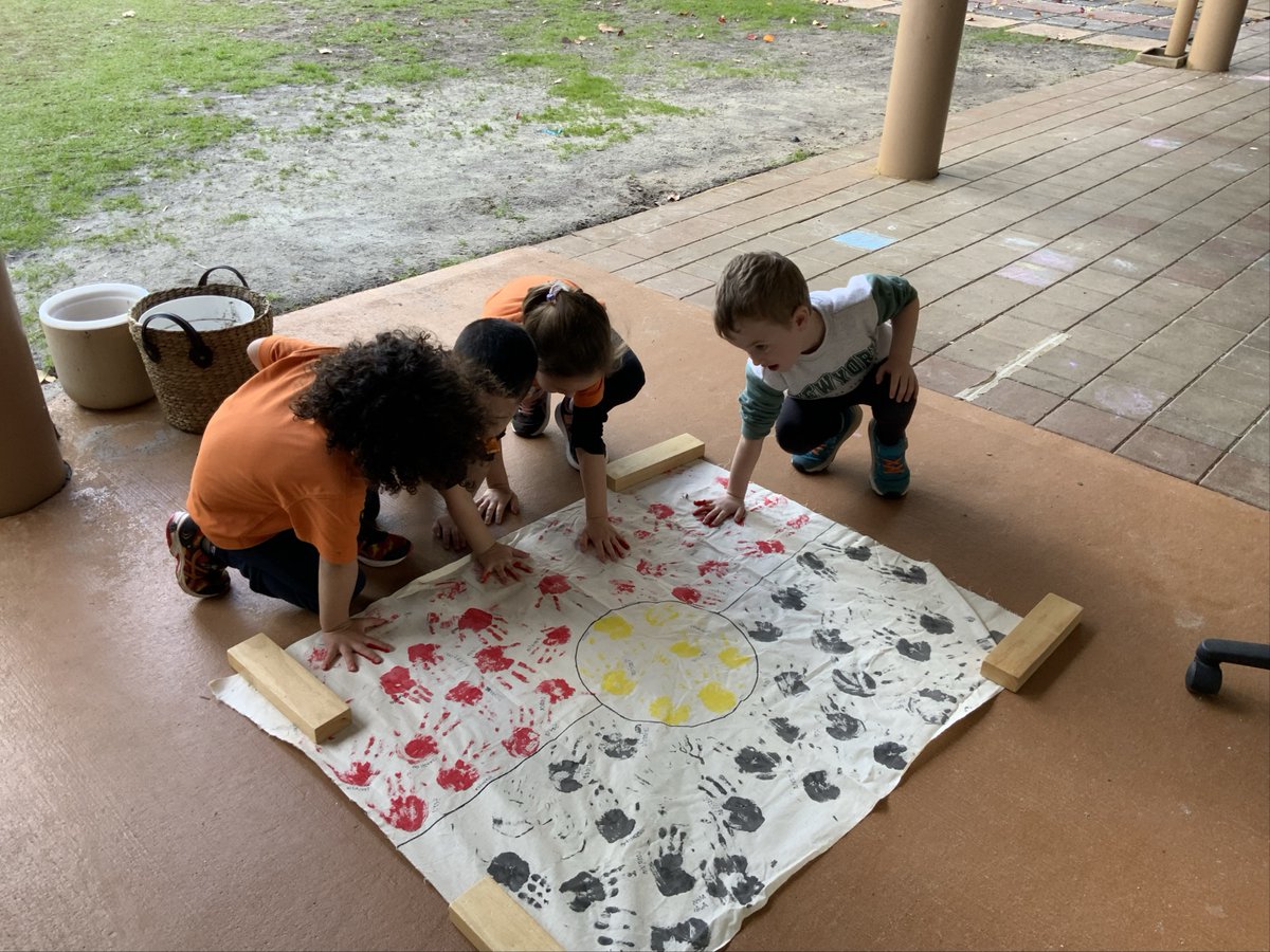 InfantJesus54's tweet image. Our Kindy children explored the Aboriginal and Torres Strait Islander flags—learning the meaning behind each colour and symbol. A beautiful way to celebrate culture and connection during #NAIDOCWeek  #ConnectedLearners #ExpectGreatThings