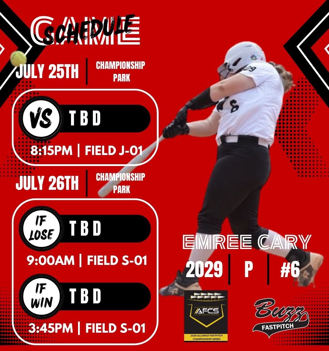 Emree Cary (@emreecary) on Twitter photo So excited to be playing in Indy! Thankful for the opportunities.
#Buzzwin
<a href="/BuzzCentex/">Buzz Fastpitch</a>
<a href="/CSA_Athletes/">Collegiate Sports Advocate (CSA)</a> So excited to be playing in Indy! Thankful for the opportunities.
#Buzzwin
<a href="/BuzzCentex/">Buzz Fastpitch</a>
<a href="/CSA_Athletes/">Collegiate Sports Advocate (CSA)</a>