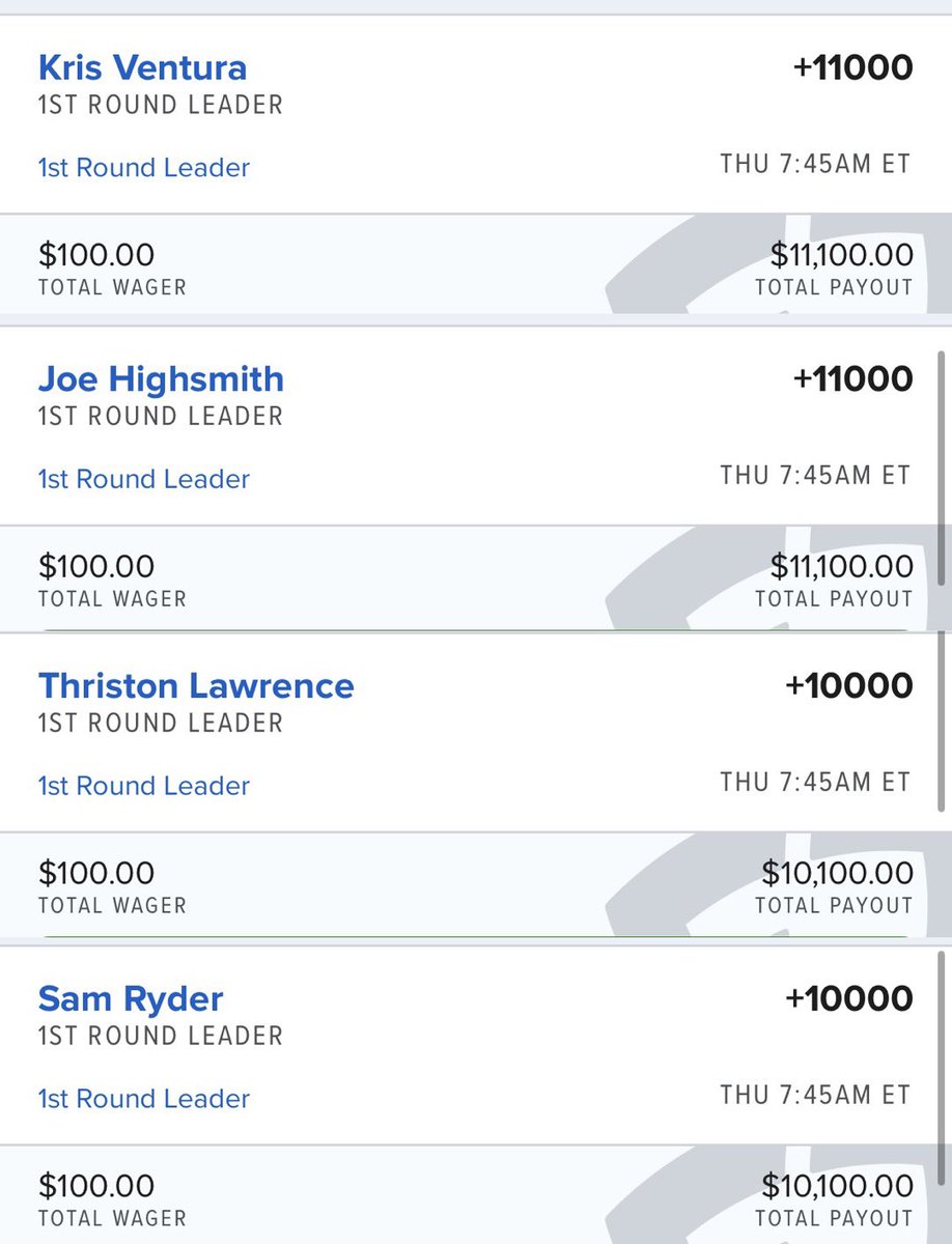3M Open First Round Leader Darts 🎯 ⛳️ 

Will give away $100 to someone who ❤️’s if one of these hits🫡