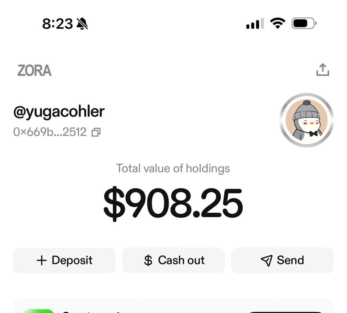 yugacohler's tweet image. Never spent a penny, and before I even knew it I had more than $900 in my @Zora wallet.
The onchain creator economy is here. And we are still so, so early.