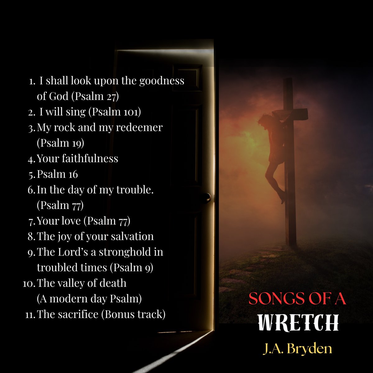 JABryden's tweet image. I did a thing. The raw and real emotions written in the book of Psalms are something that have always resonated with me, so I whipped up some tunes to go along with them. If it's your thing, you can grab a free download at my Bandcamp: jabryden.bandcamp.com/album/songs-of… #christianmusic…