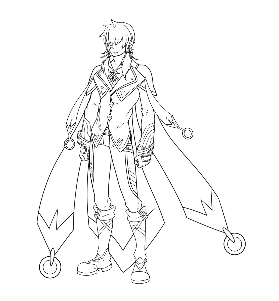 Gotta color him at some point, but got the lines done for Post Boundary Kazuma. Welcome back buddy ;o;