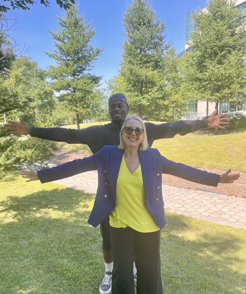 We can fly! Why am I having this arms wide open moment with <a href="/NBA/">NBA</a> #OKCThunder champ Lu Dort <a href="/luthebeast/">Luguentz Dort 🇭🇹</a> and why do we look like we are about to take off? Watch <a href="/CTVMontreal/">CTV Montreal</a> at 11:30 tonight for three points. Thanks @annexe.media &amp; @philvbl #ludort #nba #champion