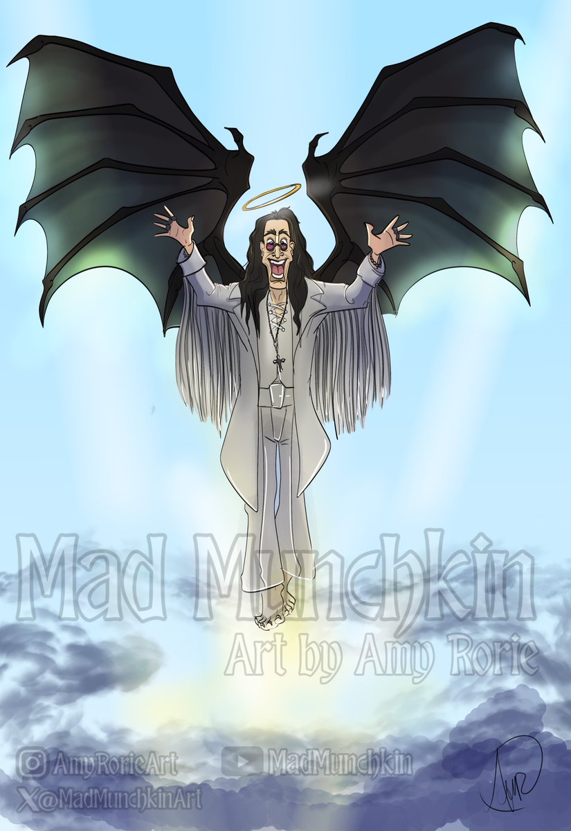 Amy Rorie/ Mad Munchkin OPEN FOR COMMISSIONS (@madmunchkinart) on Twitter photo He's home.  #OzzyOsbourne He's home.  #OzzyOsbourne