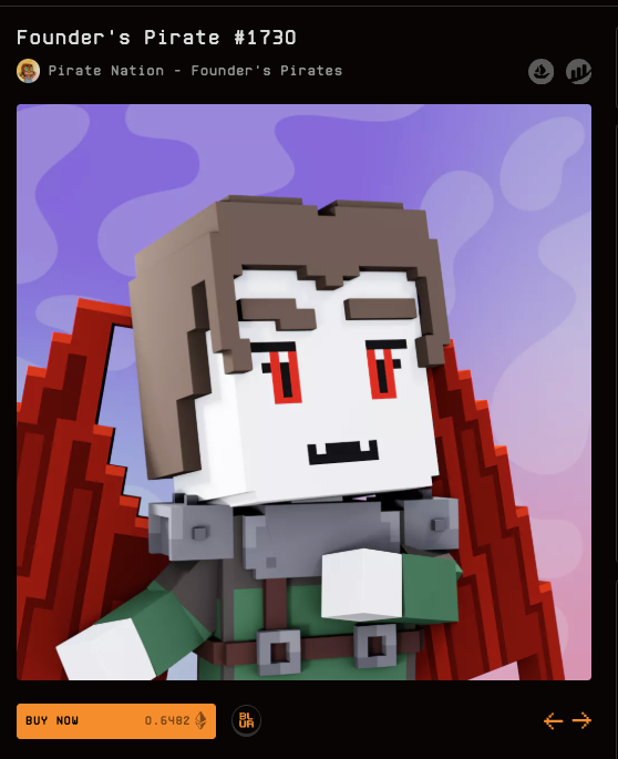 RoninNupe's tweet image. One of the better looking founder pirates. not mine. NFA. Just pointing out how clean it is.