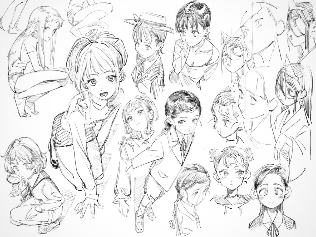 imay3927's tweet image. 顔の描き方思い出してきた