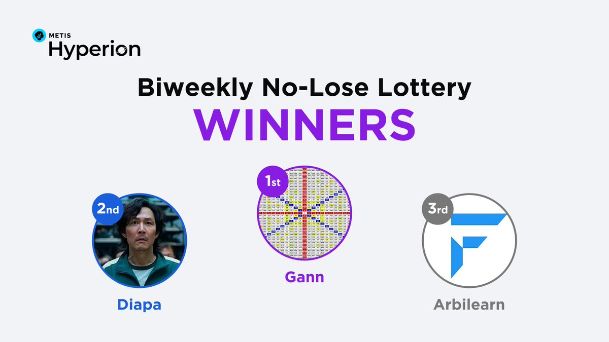 MetisL2's tweet image. Congrats again to first No-Lose Lottery winners!
🏆 Visionary badge: Gann
🎖 Contributor badges: Diapa & Arbilearn
Badges will be redeemable for $$$ rewards once Hyperion Mainnet goes live.
Keep farming Forum points to boost your chances in the next draw.
Full draw recording…