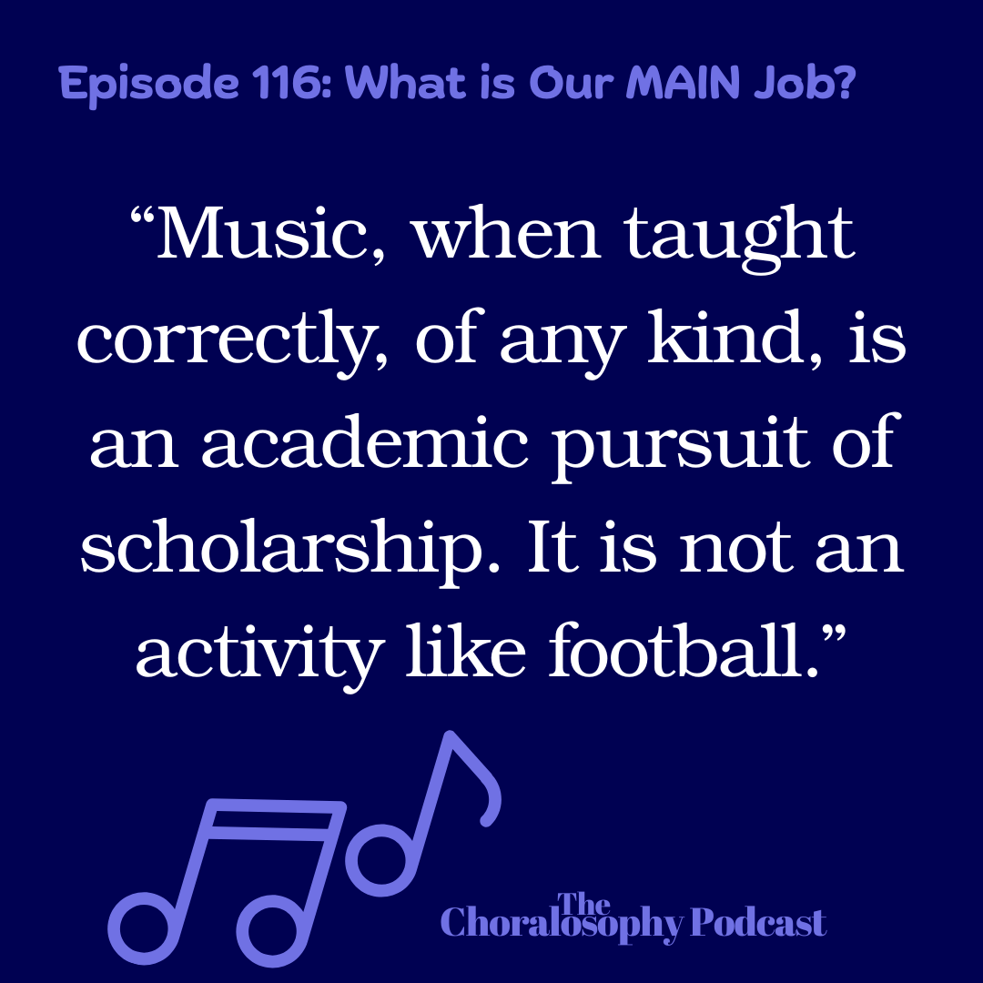 What is our true role as music educators? Revisit the powerful insights from Episode 116 in this throwback discussion you won’t want to miss!

Find the video version on Spotify or YouTube and audio on any podcast player!