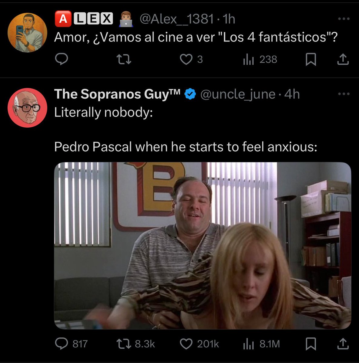 RembertAnderson's tweet image. Míralo ahí los 4 fantásticos que quiere ver el con su amor