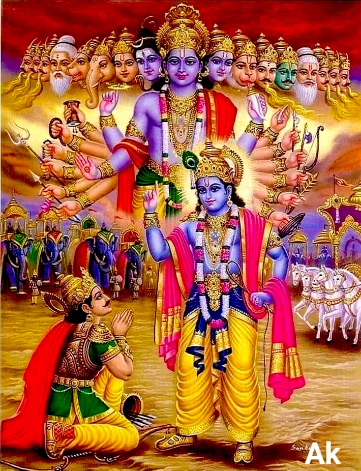 RajeevKuma343's tweet image. शान्ताकारम् भुजगशयनम् पद्मनाभम् सुरेशम्
विश्वाधारम् गगनसदृशम् मेघवर्णम् शुभाङ्गम्।लक्ष्मीकान्तम् कमलनयनम् योगिभिर्ध्यानगम्यम्
वन्दे विष्णुम् भवभयहरम् सर्वलोकैकनाथम्॥🙏🚩