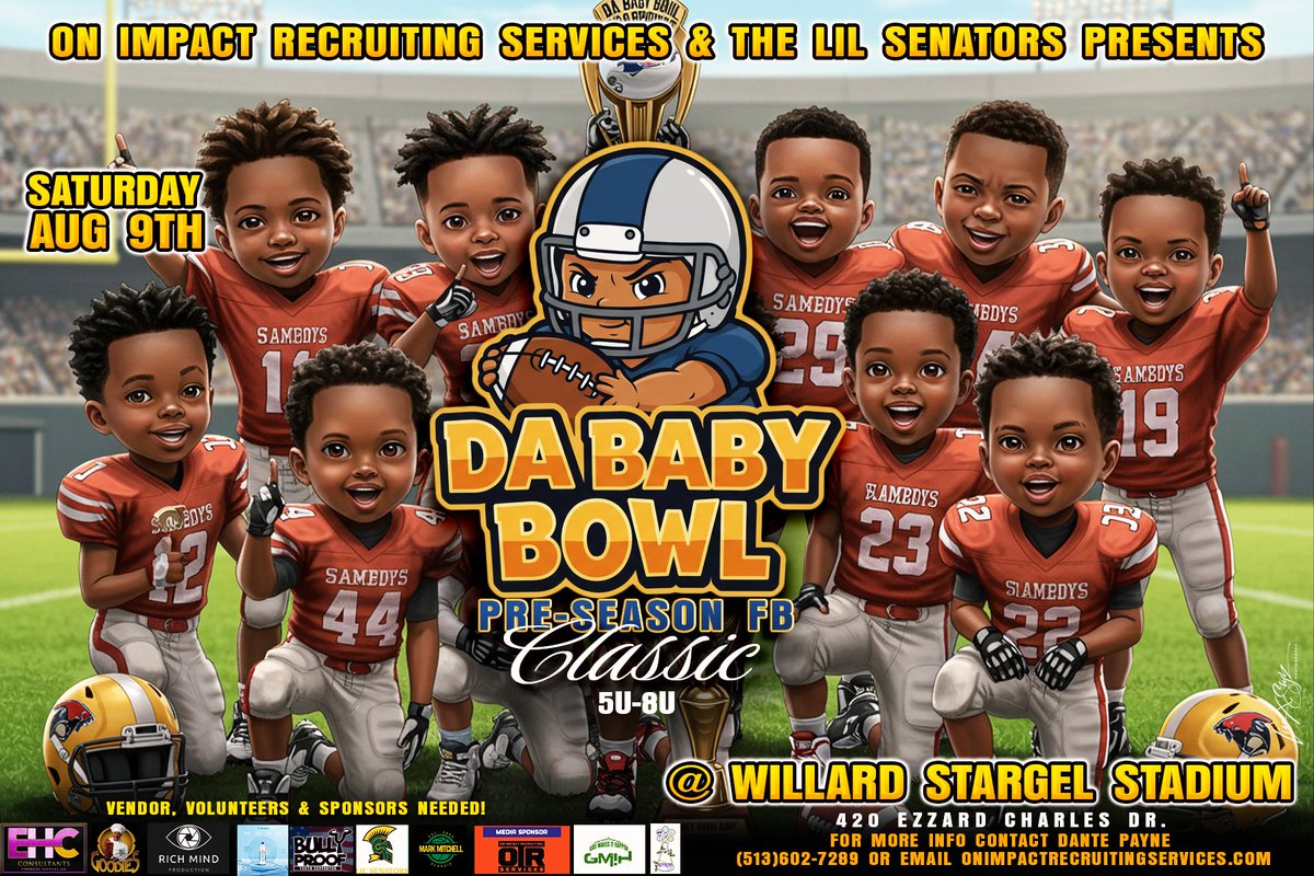 onimpact3's tweet image. Let's Welcome DTW Football To The Baby Bowl Pre-Season Classic 5u-8u August 9th