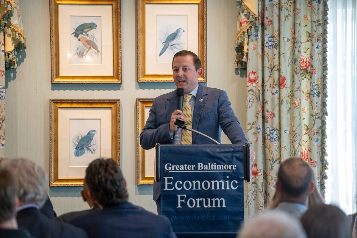 SenBillFerg's tweet image. Yesterday, I joined the Greater Baltimore Economic Forum for a timely conversation on the path ahead for Maryland’s economy. We explored key initiatives in workforce development, procurement reform, energy affordability, and targeted investments in innovation. Since 1987, the…