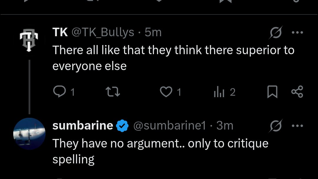 The best responses to Sarah's point.