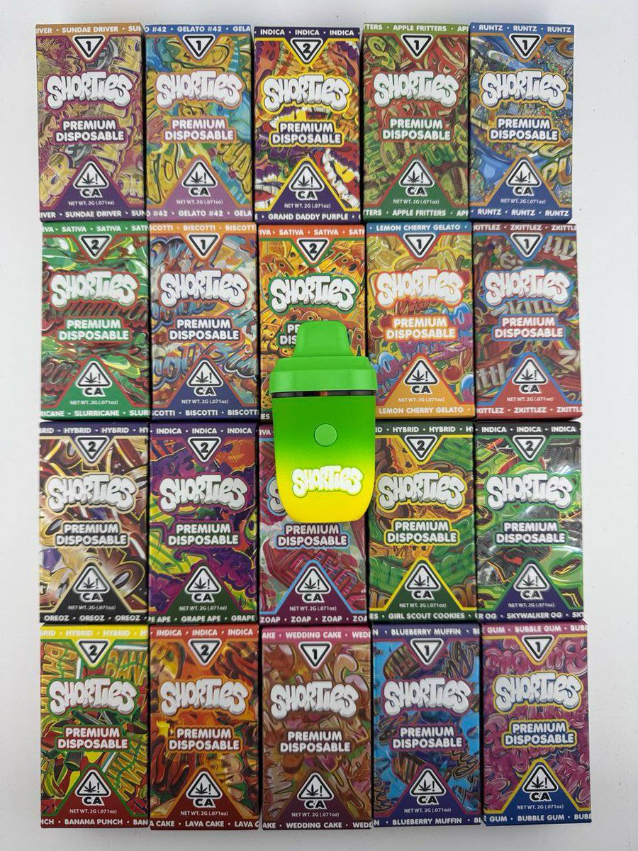 SHORTIES 2G DISPO 
• Link Boi
• In Stock….🔥🔥🔥