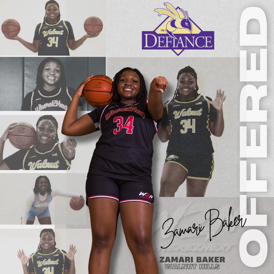 Zamari Baker ‘26 has been offered by Defiance College. 

<a href="/ZamariBaker34/">Zamari Baker</a> 🔸🔹