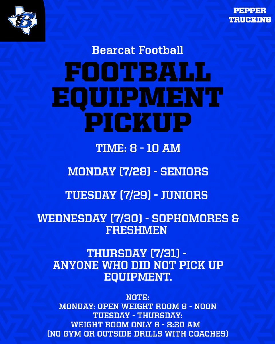 🏈 ⬇️ 🏈 ⬇️ 🏈 ⬇️ 
Pepper Trucking
903.754.2727