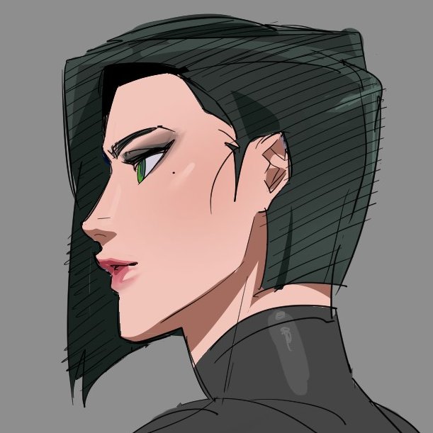 Boeun576's tweet image. i love drawing her side profile, her makeup, her hair, the way she don't care about me🐍🐍🐍