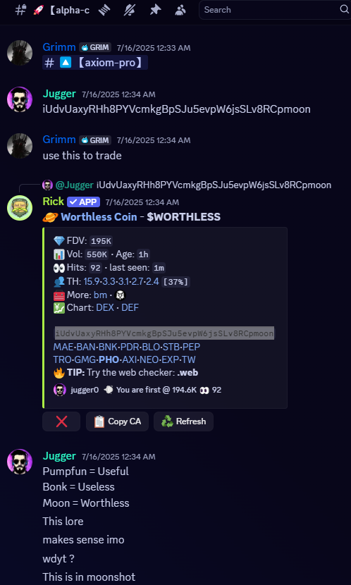 GRIMMSALPHA's tweet image. 🔥 GRIMMS ALPHA Is Back Alive And Firing Up Massive Profits For MemeCoins 🔥
Some Cooks From Week 1 Of GRIMMS ALPHA 2.0 :
ANI : 1M -> 85M | 85x profits 💹
DOMINUS : 38k -> 800K | 21x Profits 💹
WORTHLESS : 195k -> 3.1M | 16x Profits 💹
PUMPER : 80k -> 800K | 10x Profits💹