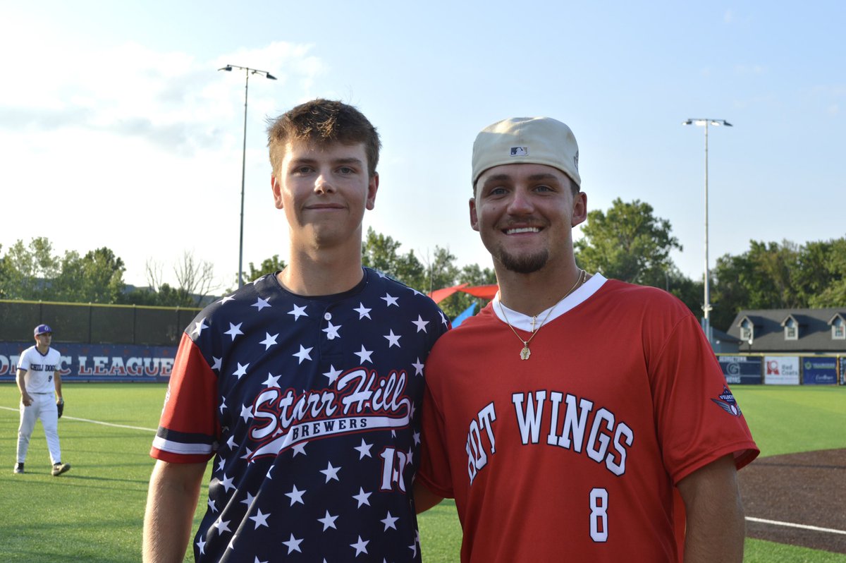 PotomacLeague's tweet photo. 2025 Drew Steig award winners, Max Ehrhardt (@salisburybaseball) and Christian Carver (@suhornetsbb)

The Drew Stieg Memorial Award is awarded to the players who exemplifies hustle, hard work and plays the game like Drew.  Drew will remain in our hearts forever ❤️ https://t.co/XEsOGNJx6y