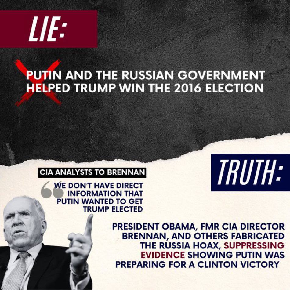 Trumpusa1A1's tweet image. New evidence has emerged of the most egregious weaponization and politicization of intelligence in American history. Per President @realDonaldTrump's directive, I have declassified a @HouseIntel oversight majority staff report that exposes how the Obama Administration…
