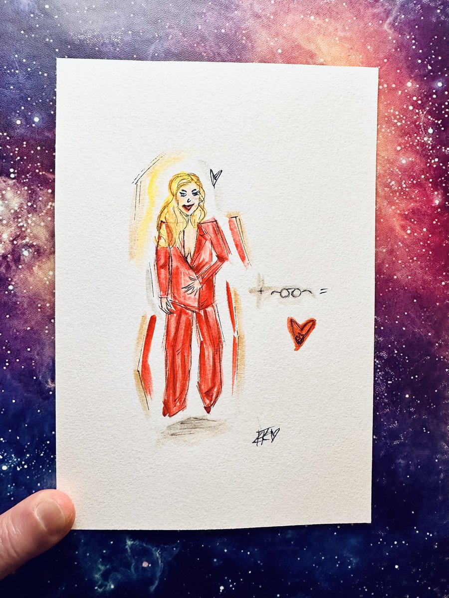 KK Foster (@kkfosterartist) on Twitter photo Danielle Savre + red suit + glasses = absolute perfection ❤️🔥
Just thought I’d do a quick little watercolor sketch because Danielle looks incredible in everything, but I love the power suit. I also love that she feels powerful in it. ❤️
<a href="/D_SAVRE/">Danielle Savre</a> - You are iconic.
#DanielleSavre Danielle Savre + red suit + glasses = absolute perfection ❤️🔥
Just thought I’d do a quick little watercolor sketch because Danielle looks incredible in everything, but I love the power suit. I also love that she feels powerful in it. ❤️
<a href="/D_SAVRE/">Danielle Savre</a> - You are iconic.
#DanielleSavre