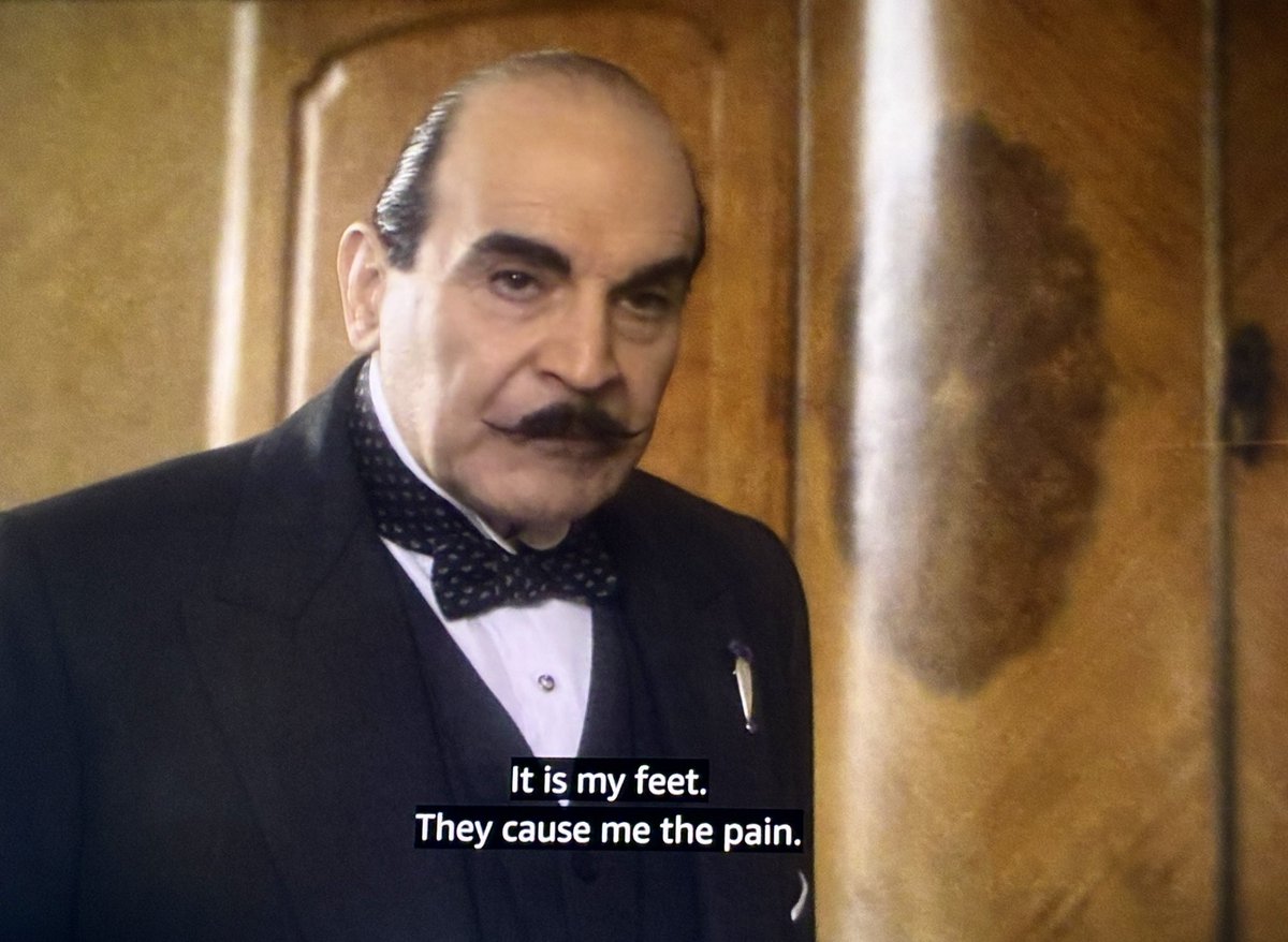 SeizureSalad314's tweet image. Another relatable Poirot moment.