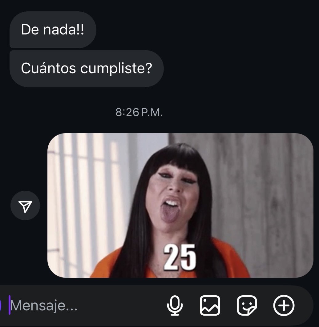 Cuando me preguntan cuantos cumplí