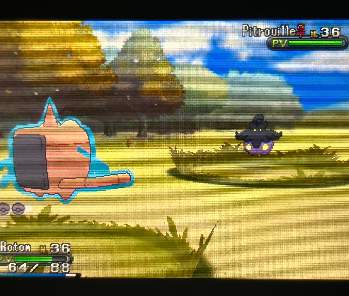 Shiny Small Pumpkaboo #2 after 3,681 encounters!! This is phase 3 for Super Pumpkaboo and I am doing the repel trick for it. Felt like returning back to this hunt after a while 🎃✨