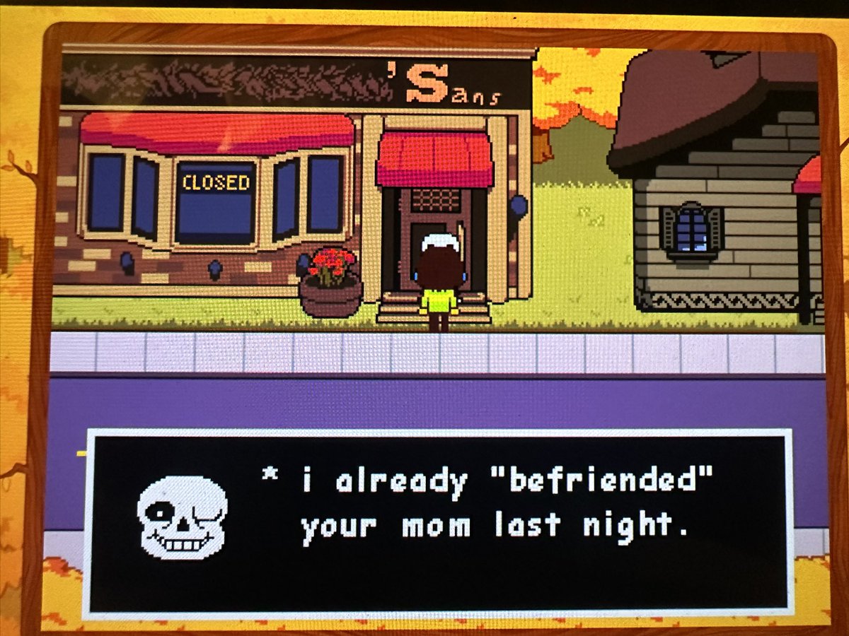 Real proof that sans can travel in time 🤣 (frame from chapter 1)