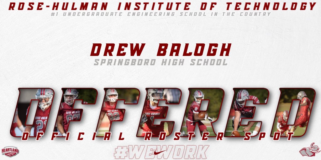 Drew Balogh (@drewbalogh3) on Twitter photo After a great conversation with <a href="/CoachSkibba/">Lucas Skibba</a>, I’m excited to announce I’ve received an offer from <a href="/RoseHulmanFB/">Rose-Hulman Football</a>!
<a href="/Coach_Wilhite/">Ryan Wilhite</a> <a href="/Coach__Dwyer/">Jake Dwyer</a> <a href="/BoroFB_/">Springboro Football</a> <a href="/OhioPrepsRivals/">Ohio Preps</a> After a great conversation with <a href="/CoachSkibba/">Lucas Skibba</a>, I’m excited to announce I’ve received an offer from <a href="/RoseHulmanFB/">Rose-Hulman Football</a>!
<a href="/Coach_Wilhite/">Ryan Wilhite</a> <a href="/Coach__Dwyer/">Jake Dwyer</a> <a href="/BoroFB_/">Springboro Football</a> <a href="/OhioPrepsRivals/">Ohio Preps</a>
