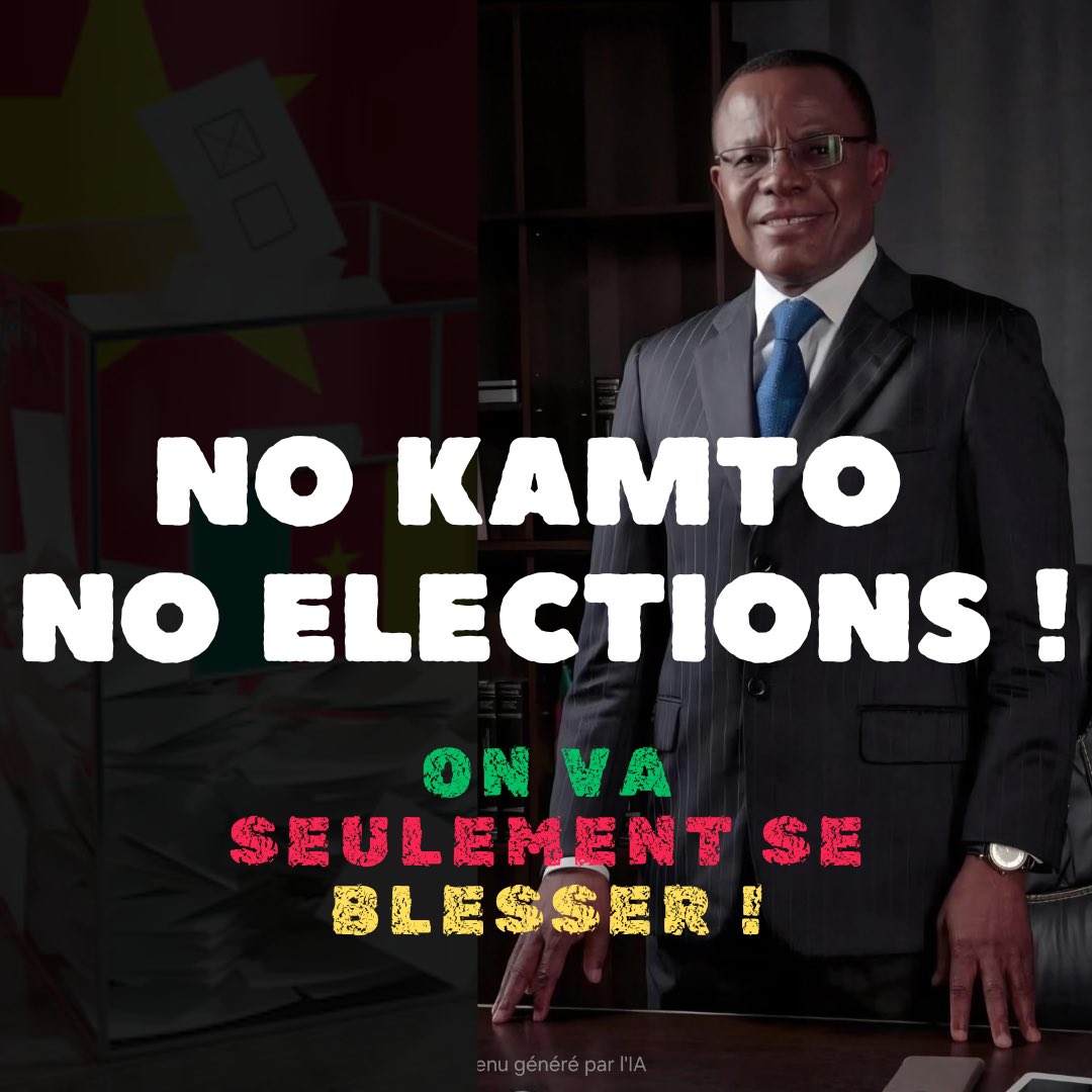 wamakoull's tweet image. Tout est dit.
#NoKamtoNoElection