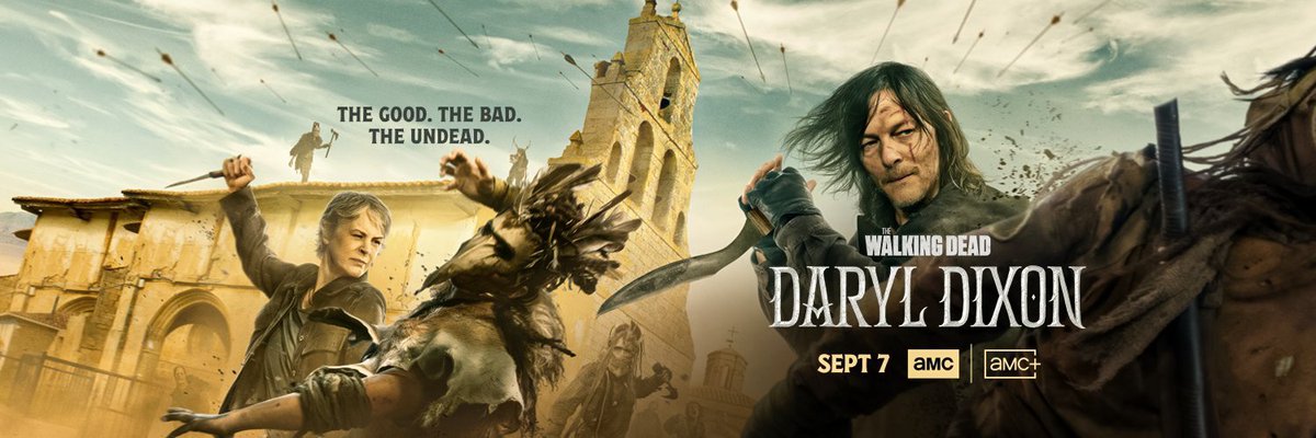 TWDUPromos's tweet image. OFFICIAL KEY ART for #DarylDixon Season 3!