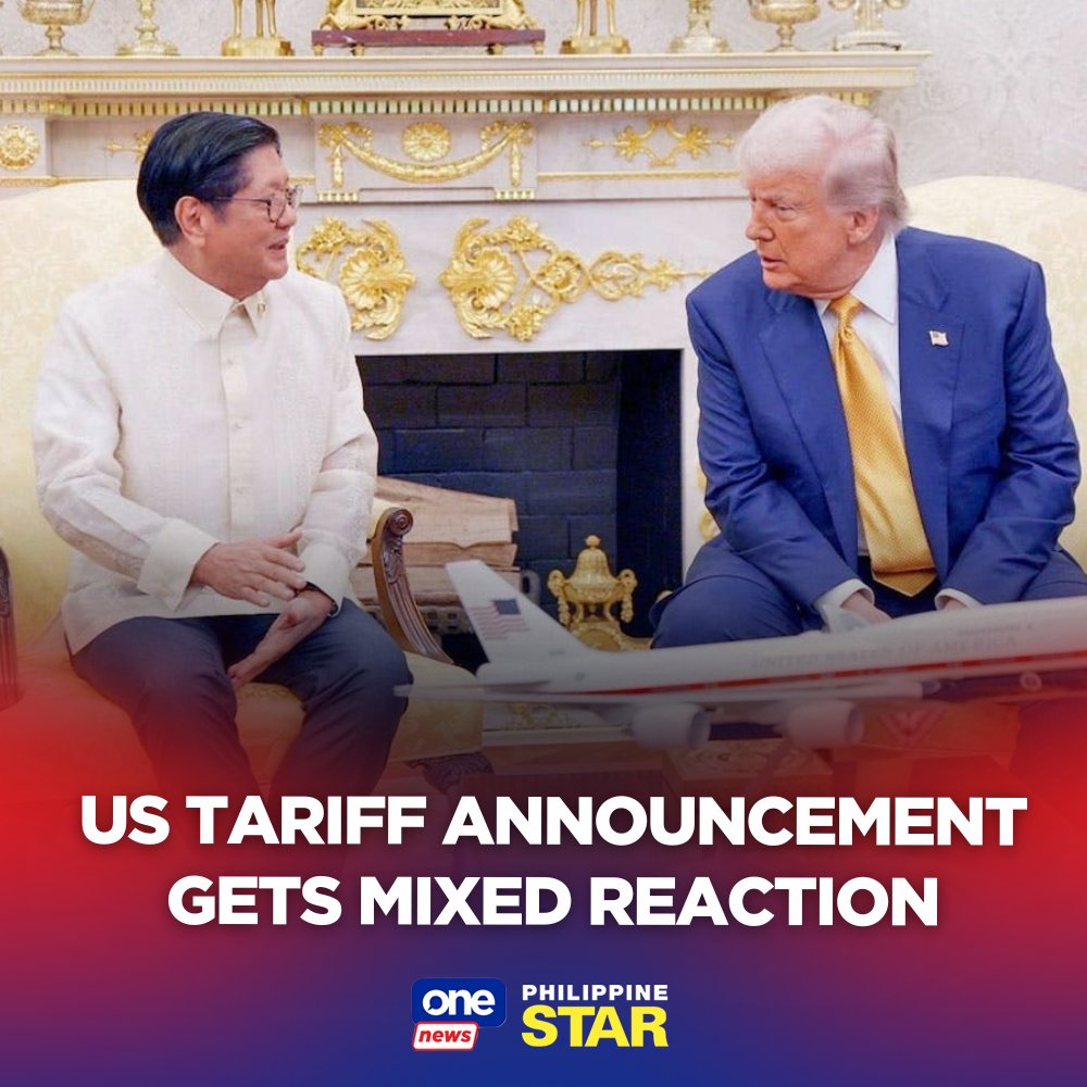 PhilippineStar's tweet image. Some lawmakers and others groups have expressed alarm over President Marcos agreeing to zero tariff on US exports and a measly one point cut in US tariffs on Philippine products. tinyurl.com/46tanjyz | via @onenewsph