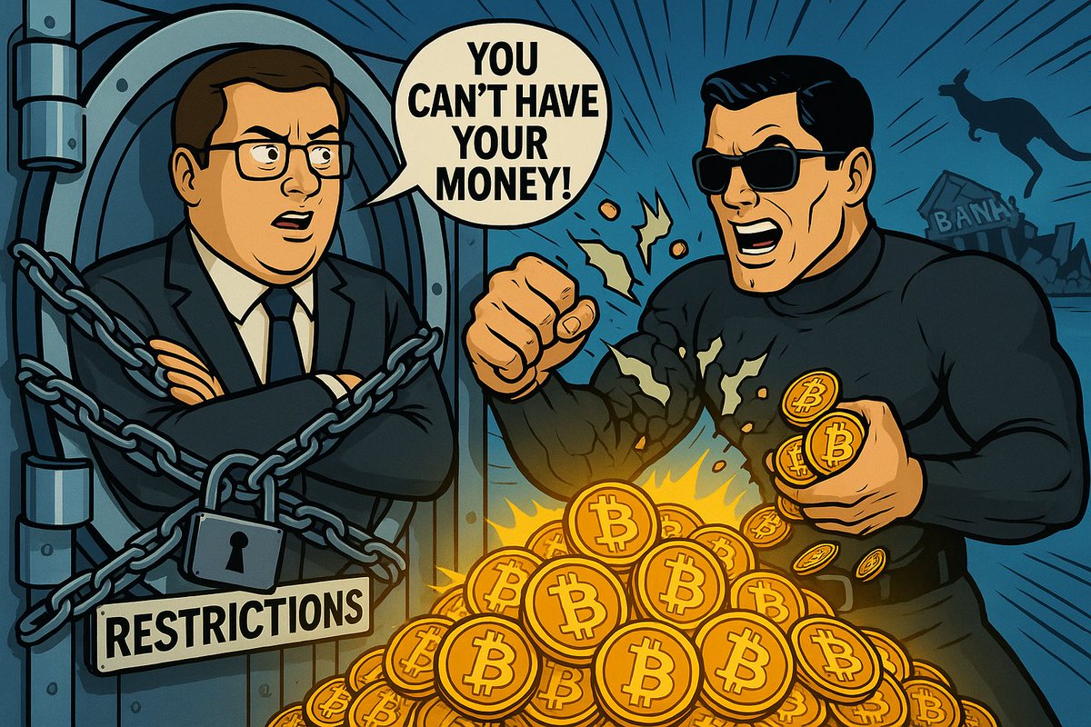 AndyBTCAdviser's tweet image. The banks in Australia don’t seem to understand the more they try and restrict, limit and debank people for buying bitcoin, the faster they harden peoples resolve to get everything into bitcoin much faster!
We see it every day!