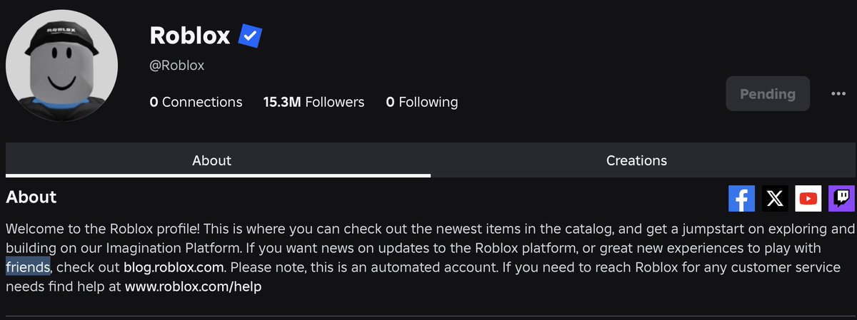 ottd0's tweet image. Roblox has still not updated the Friendship badge or their description!
#roblox