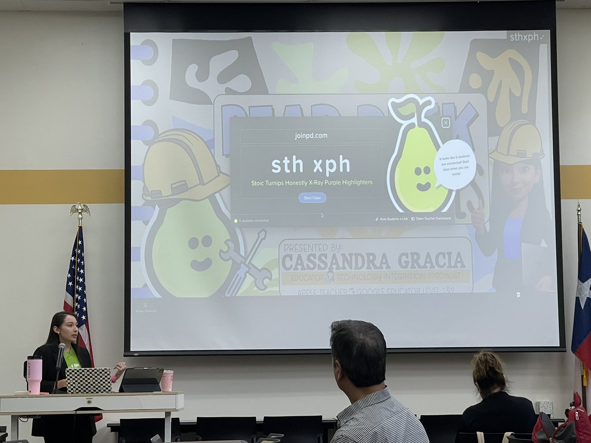 CGarza0930's tweet image. @PearDeckPD session with @MsGracia15 was full of amazing features for teachers to level up their lesson presentations!! @LaJoyaISDEdTech #LJTECHi3
#LegacyofExcellence