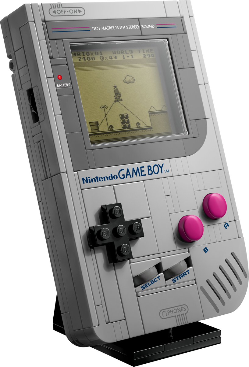 ans_critico's tweet image. Así es el LEGO GAME BOY que se lanzara el primero de Octubre con un costo de $59,99 dls @NintendoLatam @LEGO_Group
Numero de piezas: 421
Tamaño: escala 1:1 con la original