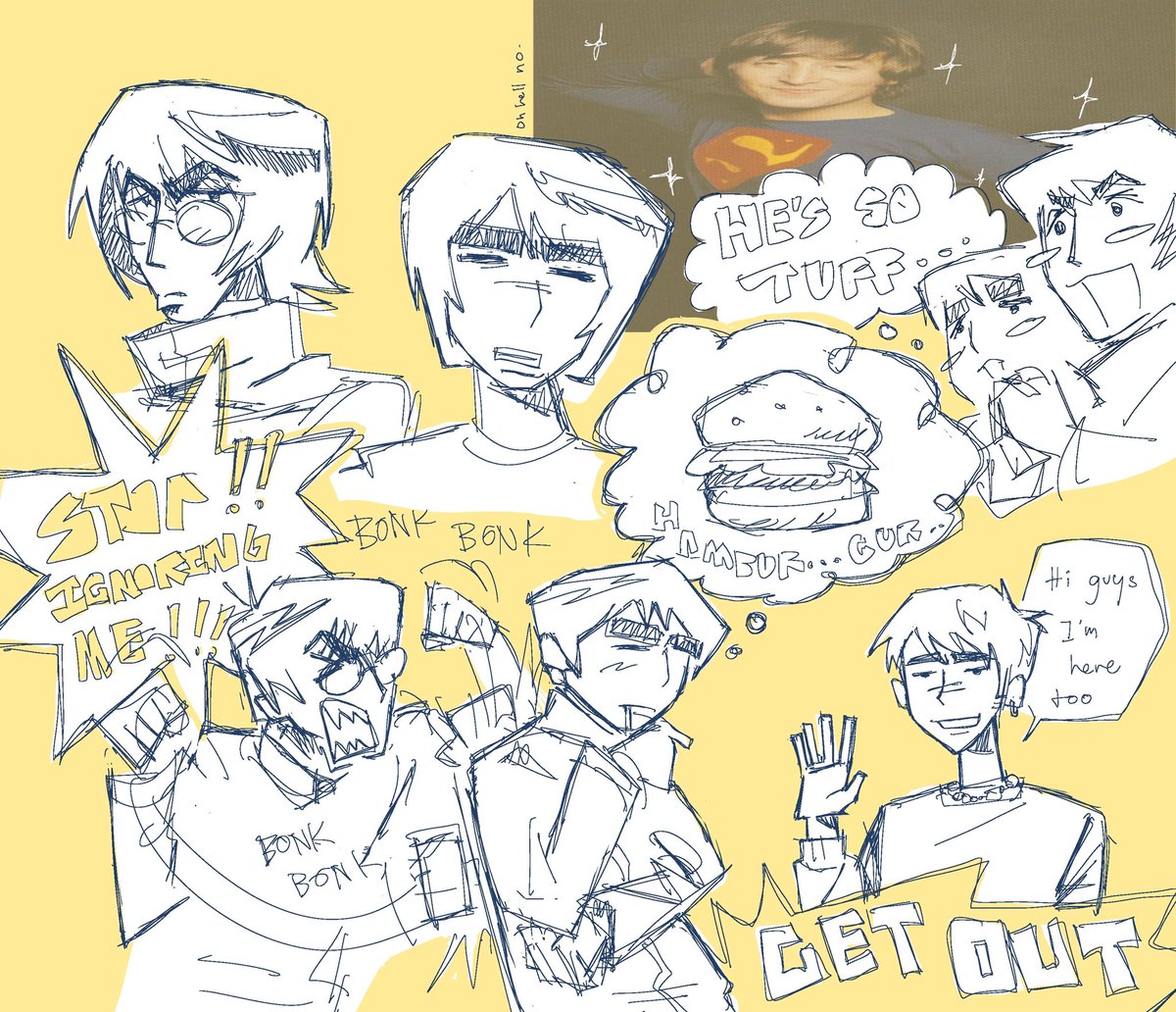 octozock's tweet image. Sketch page before i go to sleep 
#oasis