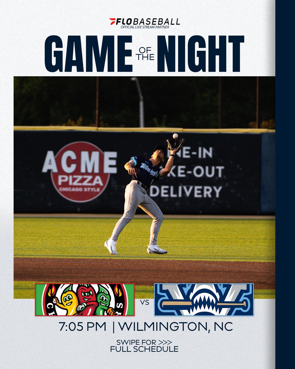 CPLBaseball's tweet image. The spotlight is set on the @GoChiliPeppers at @ILMSharks 🌟
Watch through @FloCollegeBSB
#TheFutureIsNow