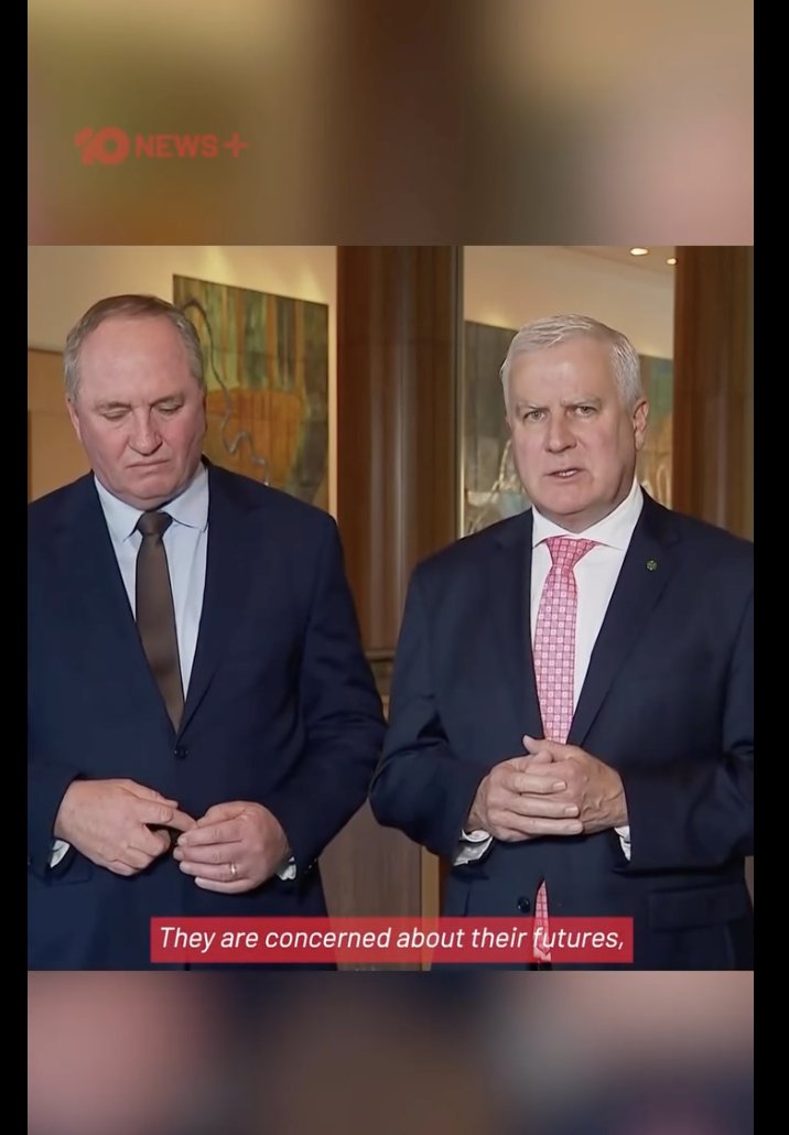 Barnaby  Joyce and Michael McCormack, two failed leaders of the National Party, are talking about NET ZERO. I think they're talking about their future and 41 other coalition members. #abc730 #auspol  #batteries <a href="/KosSamaras/">Kos Samaras</a> #skyafterdark #renewables #gas #jobs