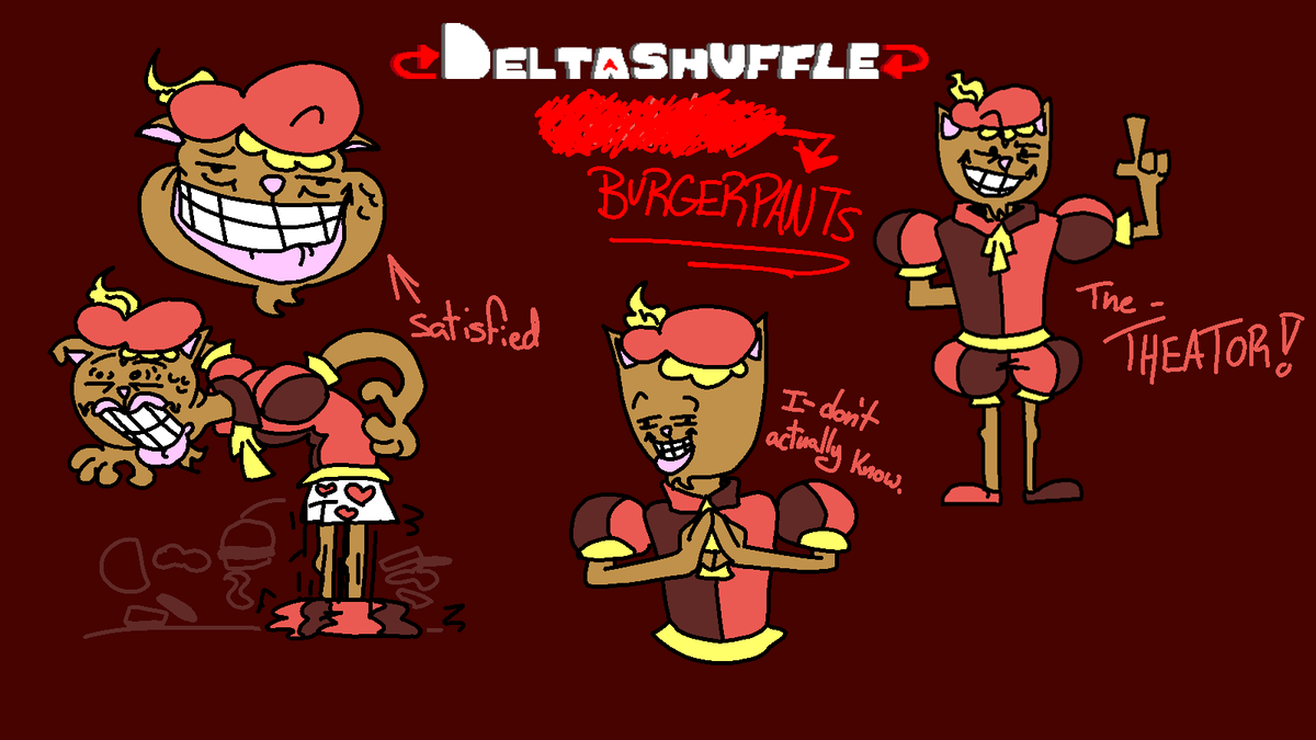 DSDeltaShuffle's tweet photo. BurgerPants but if he was AWESOME??? (Burgerpants <> Roulx swap)
#roulx #burgerpants #deltarune #undertale #deltashuffle https://t.co/slEgUimrwu