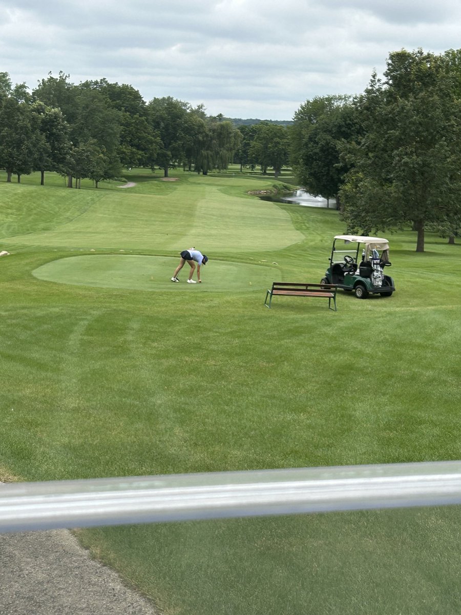 Simonsez0420's tweet image. Playing at the club Sunday, let a single, junior golfer play through. Anybody see anything wrong with this?