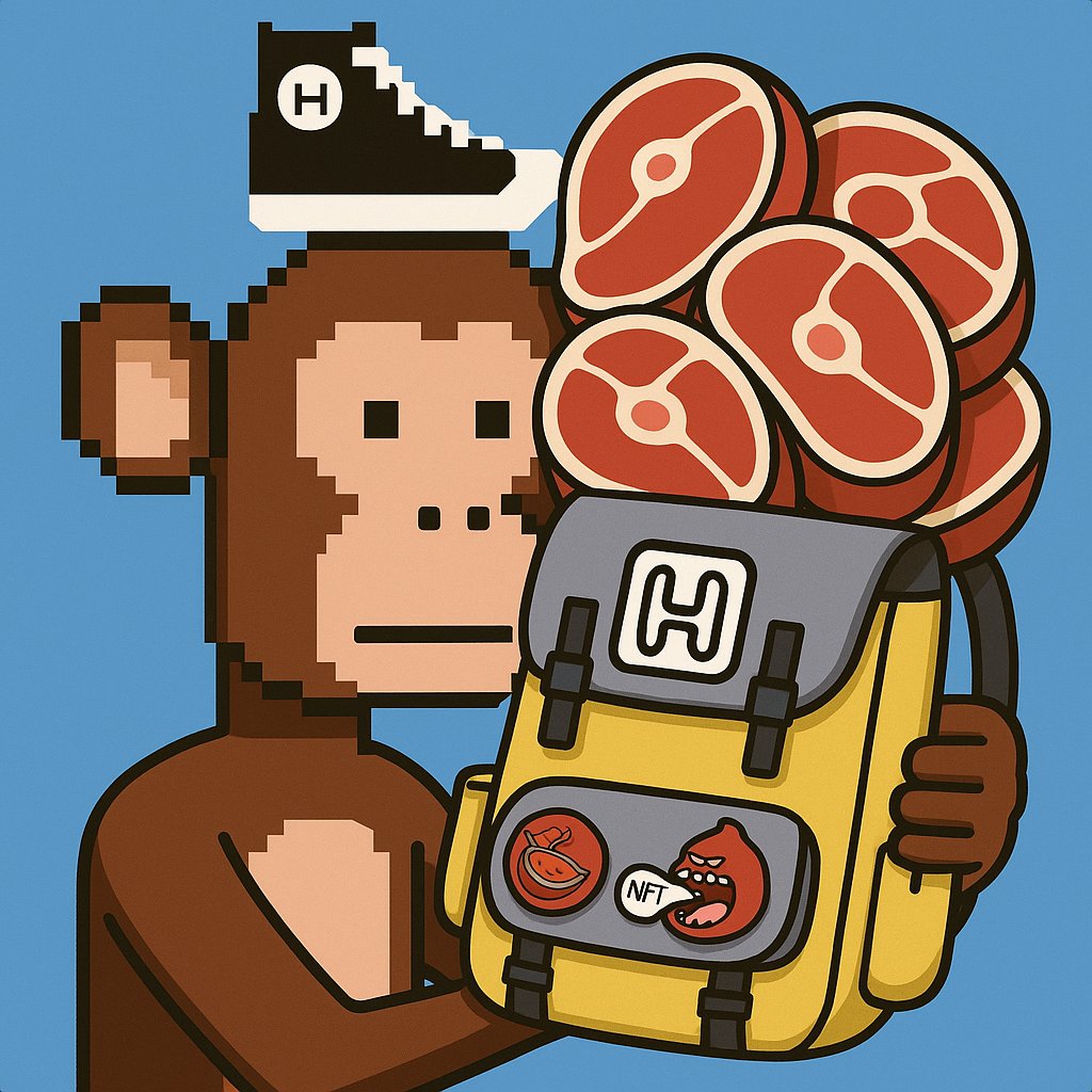 HashMonkeyX's tweet image. Find them on @SentX_io using @hashpack, then head over to the @HMNKYs dApp and stake 'em to earn those juicy rewards.
Be a good monkey. Stack, stake, smile. 🐒🙈🙊🐵🙉🐒
#MoonboyMode #BackpackLife #FullyPacked