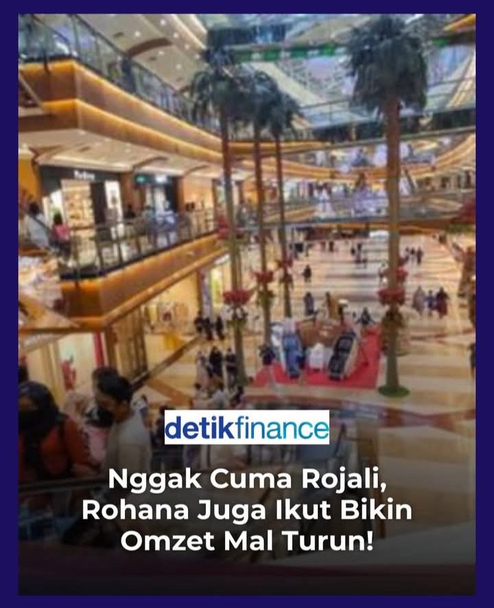 taufik_q's tweet image. Pagii . 😄😄😄Rojali & Rohana ini ada² aja. Ada pula Rohmat: Rombongan Hemat.
Iyalah, hrs bs jd Rojali, Rohana & Rohmat lah. Wong daya beli kita jg turun kok. Semua serba mahal, semua kena pajak, gede lagi. Pemerintah jG ga bs kontrol jg kok. Ya gmna kalo ga jadi Rojali, Rohana…