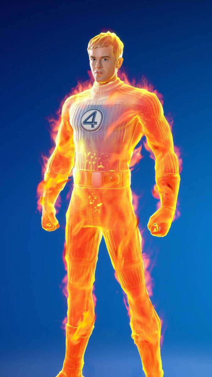 TheRealAxofn's tweet image. Can we talk about how some parts of Johnny aren’t even on fire? I expected him to actually be 100% on fire not 90%