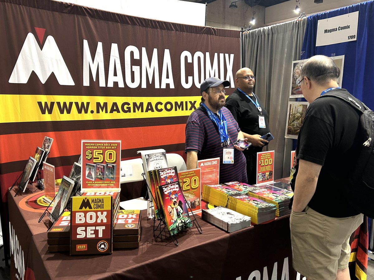 MagmaComix's tweet image. #SDCC is officially open! Come visit us at booth 1709!